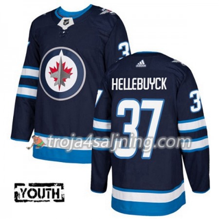Winnipeg Jets tröja Connor Hellebuyck 37 Adidas 2017-2018 Marinblå Authentic - NHL Tröjor Barn Winnipeg Jets tröja Connor Hellebuyck 37 Adidas 2017-2018 Marinblå Authentic - NHL Tröjor Barn